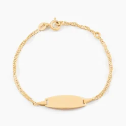 Histoire d'Or Bracelet Identite Bebe Or Jaune Ericka Outlet
