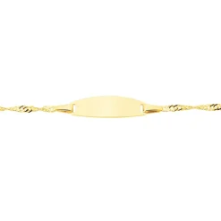 Histoire d'Or Bracelet Identite Bebe Or Jaune Ericka