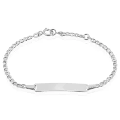 Histoire d'Or Bracelet Identite Bebe Or Blanc Faniela Best