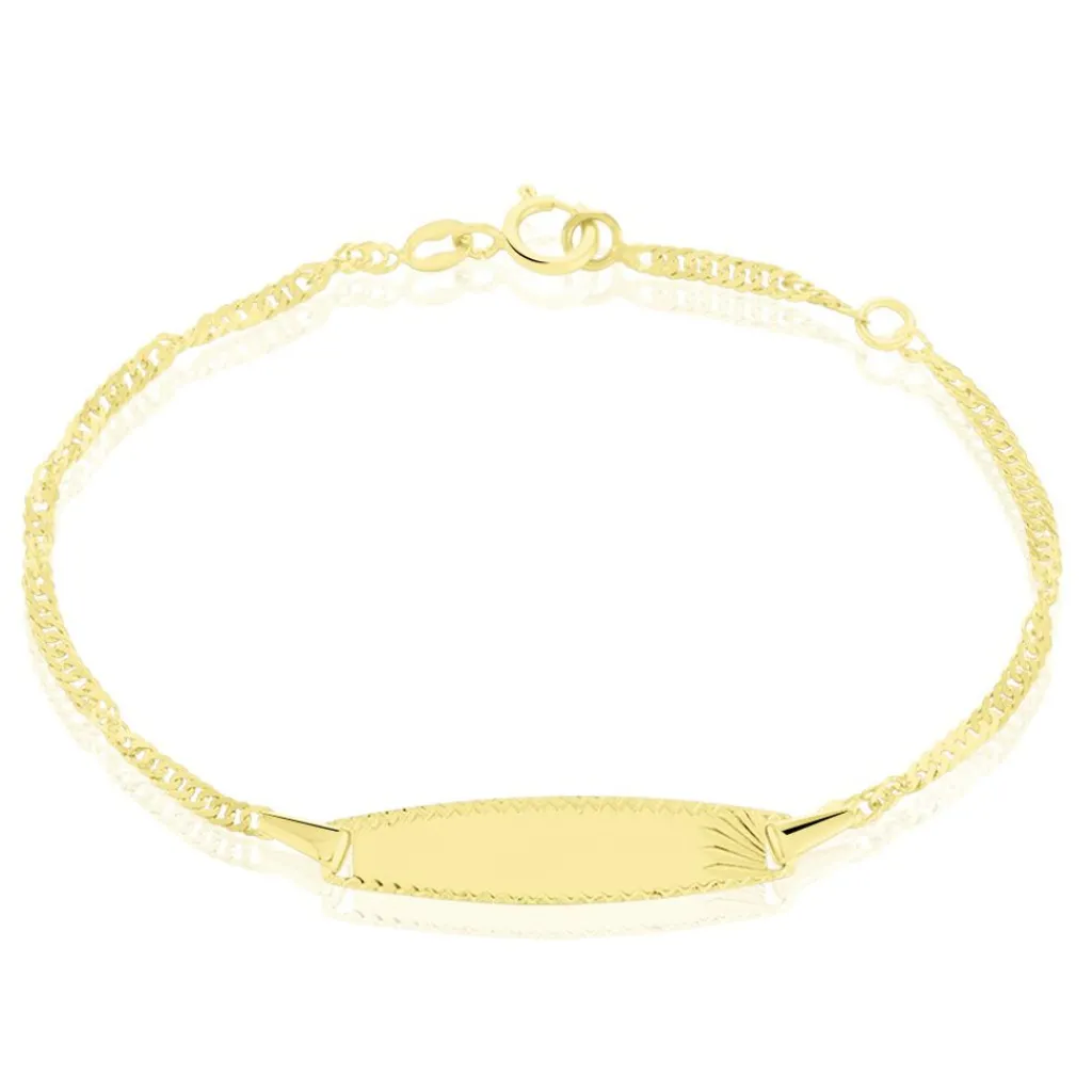 Histoire d'Or Bracelet Identite Bebe Or Jaune Eowyn Best