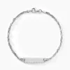 Histoire d'Or Bracelet Identitée Halia Argent Blanc Sale