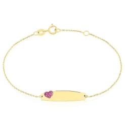 Histoire d'Or Bracelet Identitée Marcel Or Jaune Best