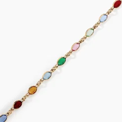 Histoire d'Or Bracelet Ilvaae Plaqué Or Jaune Pierre De Synthese plaqué or jaune pierre multicolore Sale