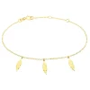 Histoire d'Or Bracelet Indian Nature Feuilles Or Jaune Outlet