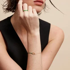 Histoire d'Or Bracelet Infini Pop Argent Jaune Oxyde De Zirconium argent dore oxyde Clearance