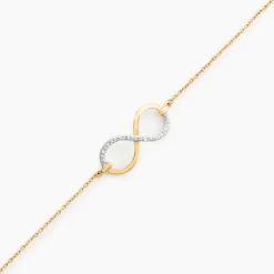 Histoire d'Or Bracelet Infino Or Jaune Diamant New
