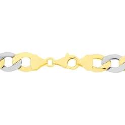 Histoire d'Or Bracelet Iris Or Bicolore Maille Gourmette Sale