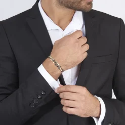 Histoire d'Or Bracelet Iris Or Bicolore Maille Gourmette Sale