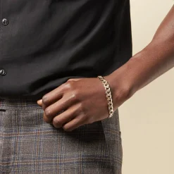 Histoire d'Or Bracelet Iris Or Bicolore Maille Gourmette Sale