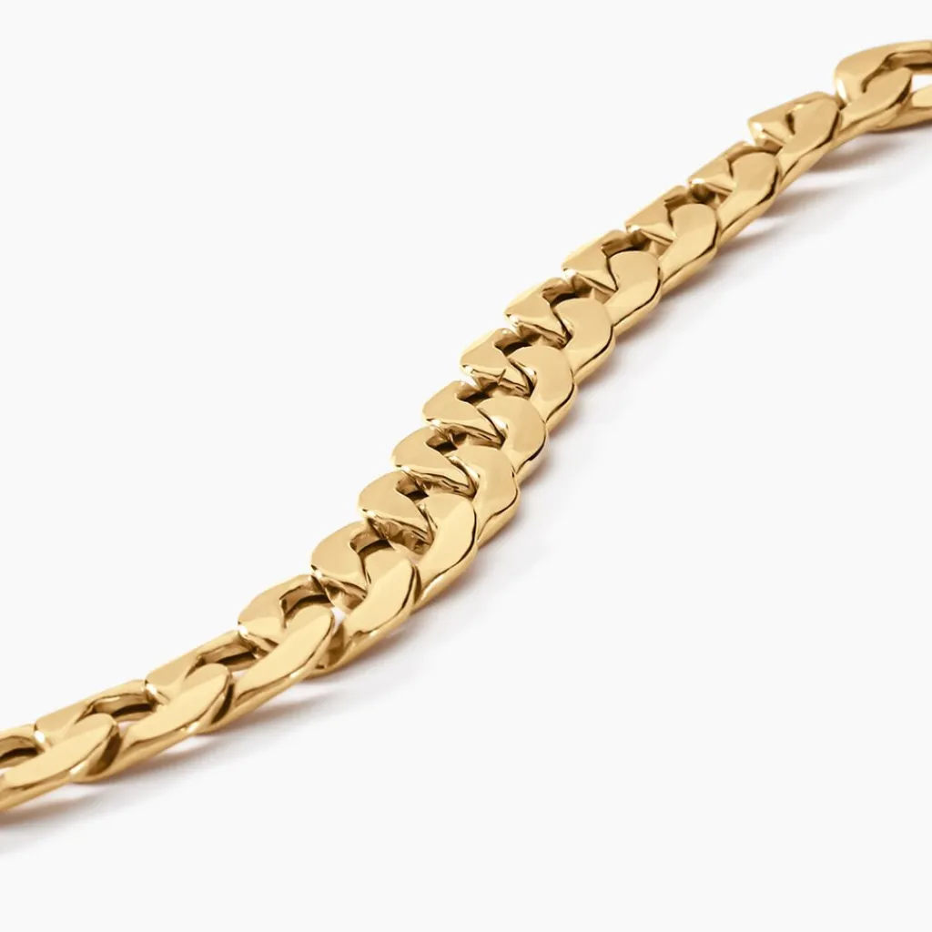 Histoire d'Or Bracelet Iris Or Jaune Maille Gourmette New