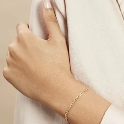 Histoire d'Or Bracelet Iris Or Jaune Maille Gourmette New