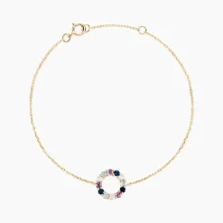 Histoire d'Or Bracelet Iris Or Jaune Topaze Améthyste Sale