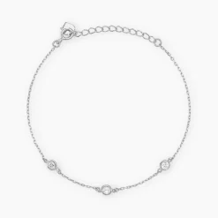 Histoire d'Or Bracelet Iseline Argent Blanc Oxyde De Zirconium Best
