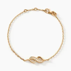 Histoire d'Or Bracelet Ishaae Plaqué Or Jaune Oxyde De Zirconium Online