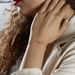 Histoire d'Or Bracelet Ishaae Plaqué Or Jaune Oxyde De Zirconium Online