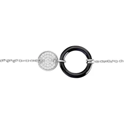 Histoire d'Or Bracelet Issara Argent Blanc Céramique Et Oxyde De Zirconium Discount