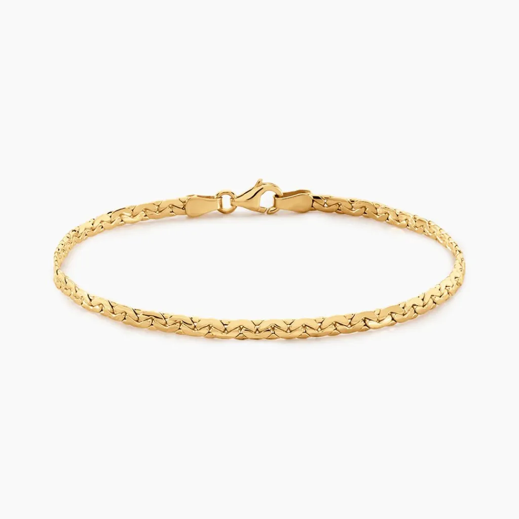 Histoire d'Or Bracelet Ivy Maille Haricot Or Jaune Discount