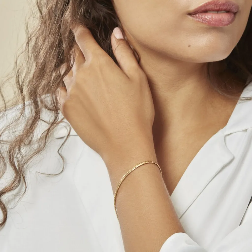Histoire d'Or Bracelet Ivy Maille Haricot Or Jaune Discount