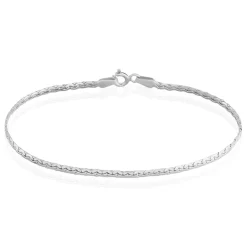 Histoire d'Or Bracelet Ivy Maille Haricot Or Blanc Online