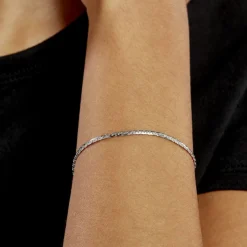 Histoire d'Or Bracelet Ivy Maille Haricot Or Blanc Online