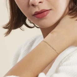 Histoire d'Or Bracelet Ivy Maille Haricot Or Jaune Discount