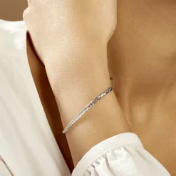 Histoire d'Or Bracelet Ivy Maille Haricot or blanc New