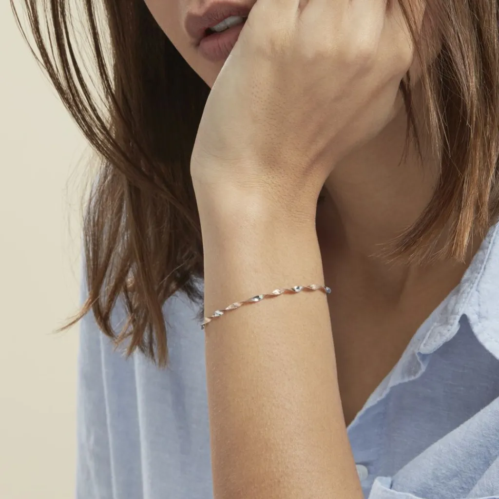 Histoire d'Or Bracelet Izar Torsadee or bicolore Hot