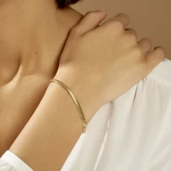 Histoire d'Or Bracelet Izel Maille Anglaise Or Jaune Hot
