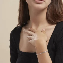 Histoire d'Or Bracelet Izel Maille Anglaise Or Blanc Sale