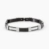 Histoire d'Or Bracelet Jack Acier Blanc Noir Discount
