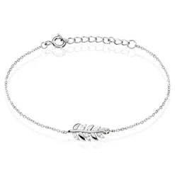 Histoire d'Or Bracelet Jade argent blanc oxyde de zirconium Discount