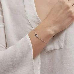 Histoire d'Or Bracelet Jade Argent Blanc Oxyde De Zirconium argent blanc oxyde noir Hot