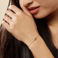 Histoire d'Or Bracelet Jannea Argent Rose Oxyde De Zirconium Sale