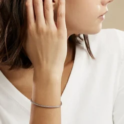 Histoire d'Or Bracelet Jany Maille Palmier or blanc Sale