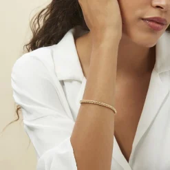 Histoire d'Or Bracelet Jany Maille Palmier or jaune Online