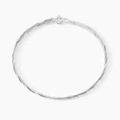 Histoire d'Or Bracelet Jasmin Tresse or blanc Discount