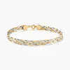 Histoire d'Or Bracelet Jasmin Tresse Or Bicolore New