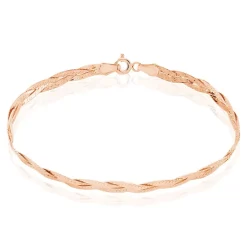 Histoire d'Or Bracelet Jasmin Tresse Or Rose Outlet