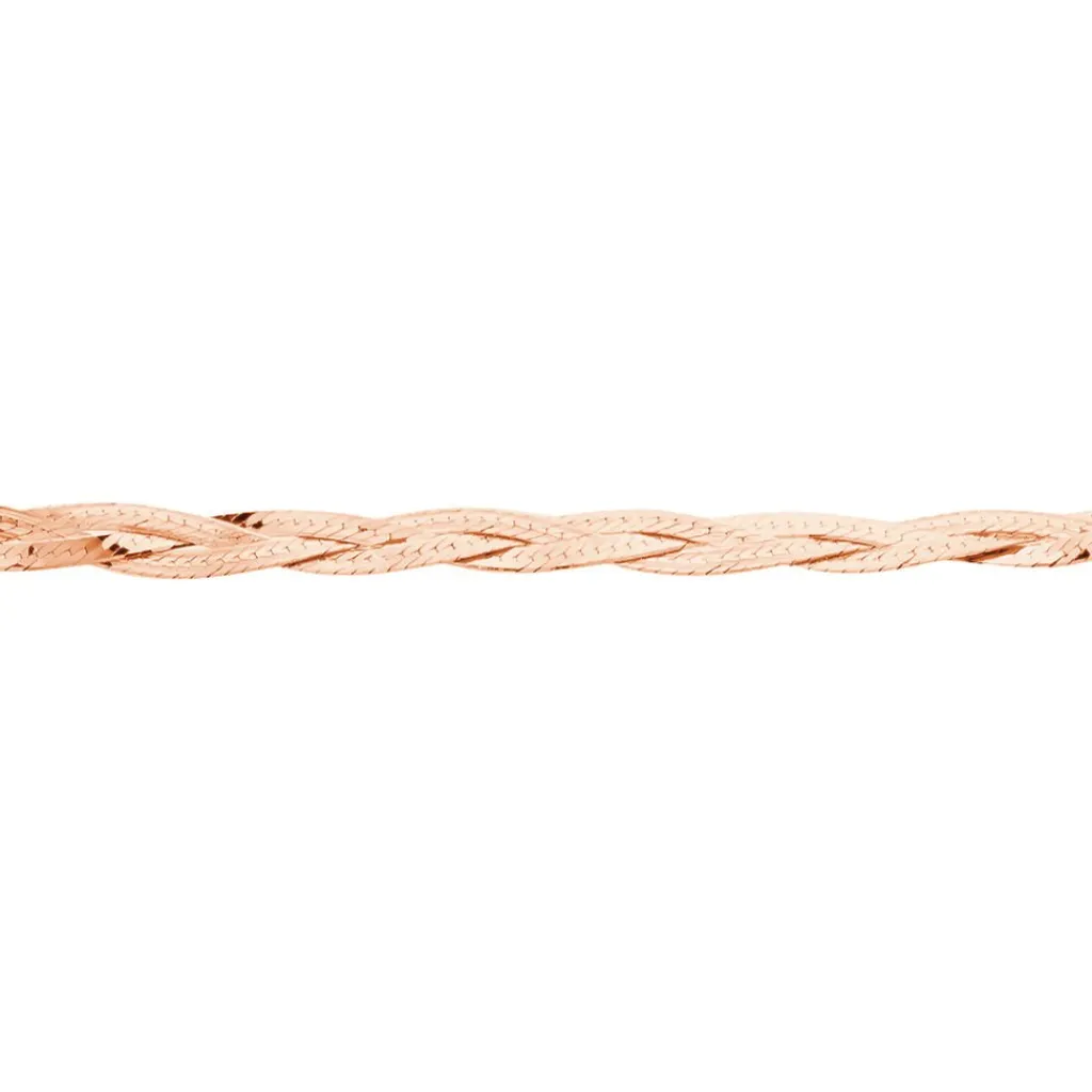 Histoire d'Or Bracelet Jasmin Tresse Or Rose Outlet