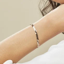 Histoire d'Or Bracelet Jasmin Tresse or tricolore Discount