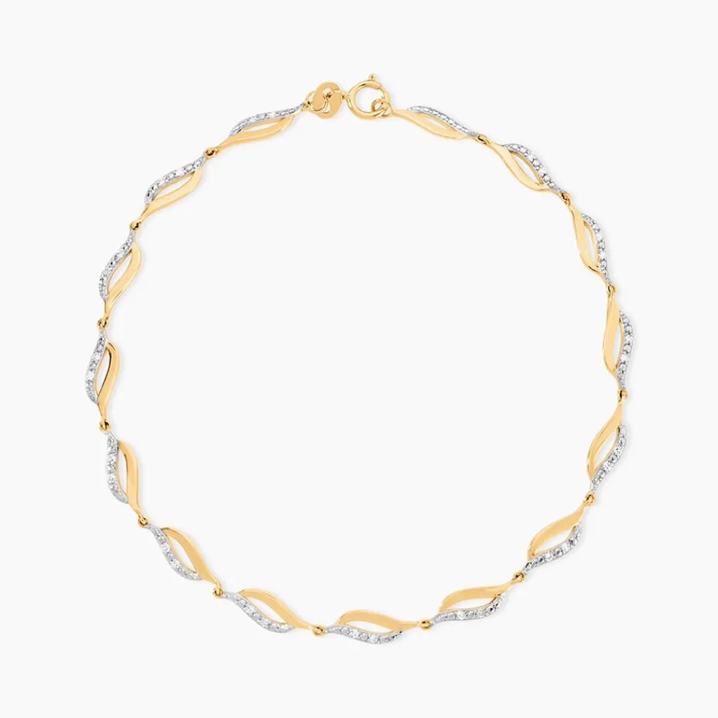 Histoire d'Or Bracelet Jaumet Or Jaune Diamant Sale
