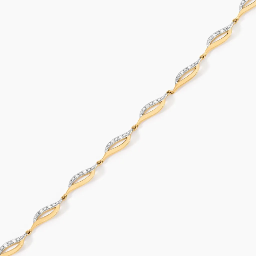 Histoire d'Or Bracelet Jaumet Or Jaune Diamant Sale