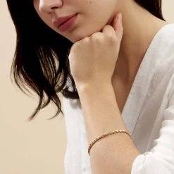 Histoire d'Or Bracelet Jayna Maille Palmier Or Jaune New