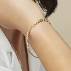 Histoire d'Or Bracelet Jayna Maille Palmier Or Jaune New