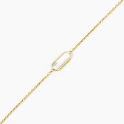 Histoire d'Or Bracelet Jazz Acier Jaune Nacre