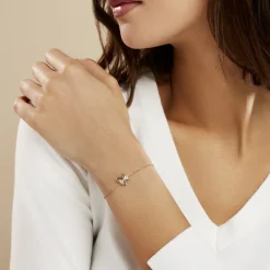 Histoire d'Or Bracelet Jelissa Plaqué Or Jaune Oxyde De Zirconium New