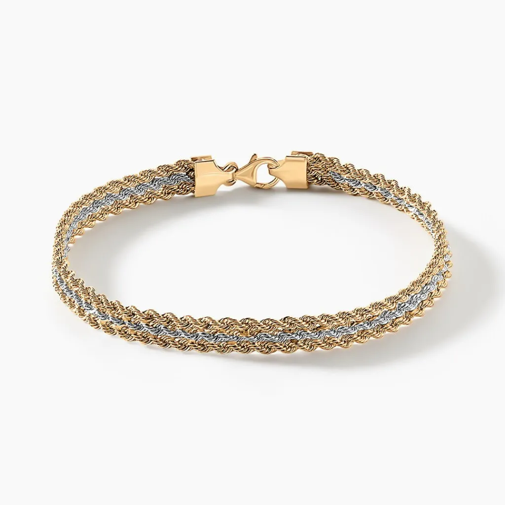 Histoire d'Or Bracelet Jerry 3 Or Bicolore Outlet