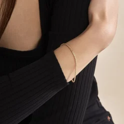 Histoire d'Or Bracelet Jerry Maille Corde or jaune Sale