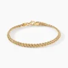 Histoire d'Or Bracelet Jerry Maille Corde 2 Rangs Or Jaune