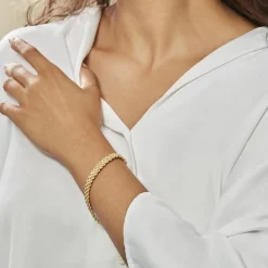 Histoire d'Or Bracelet Jerry Maille Corde Or Jaune Sale